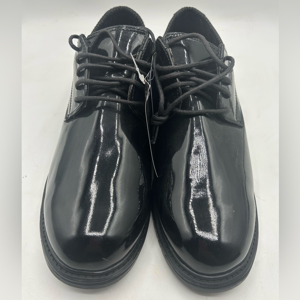 Law Pro Oxford Shoes Ortholite High Gloss Black Size 8 Work Wear